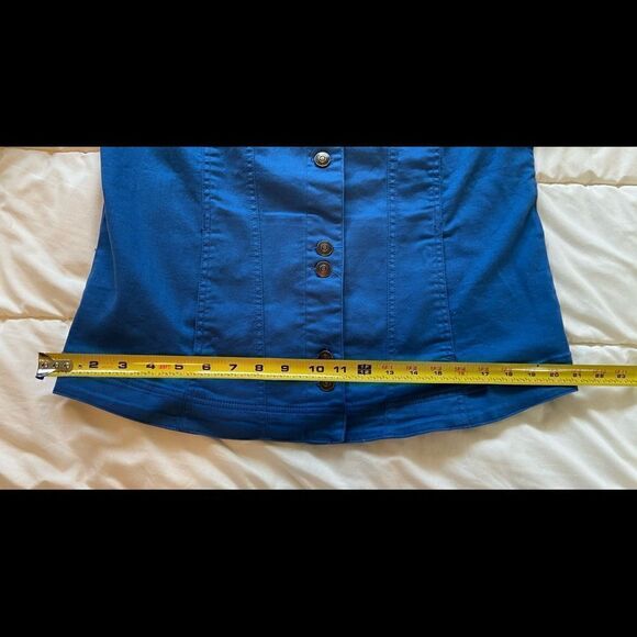 Norm Thompson Womens Blue Denim Jean Jacket Sz Med - Picture 5 of 9